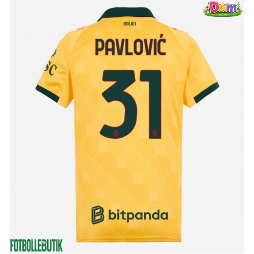 AC Milan Strahinja Pavlovic #31 Tredje Tröja Kvinnor 2025-26 Kortärmad